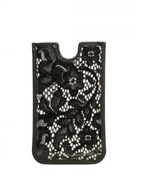 Dolce & Gabbana | Black Lace Pvc I Phone 4 Case | Lyst