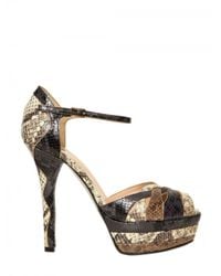 Ernesto Esposito | Multicolor 130mm Python Print Sandals | Lyst