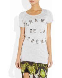 Zoe Karssen | Gray Crème De La Crème Bf Tshirt | Lyst