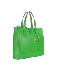 ralph lauren green leather bag