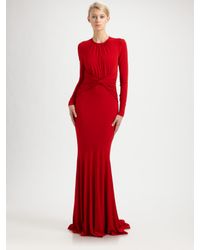 Michael Kors | Red Jersey Goddess Gown | Lyst