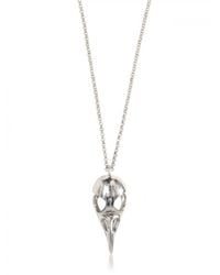 Alexander McQueen | Metallic Bird Skull Brass Necklace for Men | Lyst