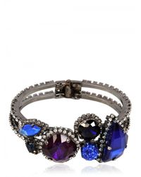 Erickson Beamon | Purple and Blue Crystal Bracelet | Lyst