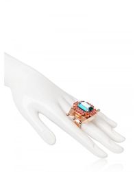 Mawi | Blue Pyramid and Gemstone Ring | Lyst