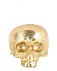 Natalia Brilli | Metallic Leather Skull Cuff Bracelet | Lyst