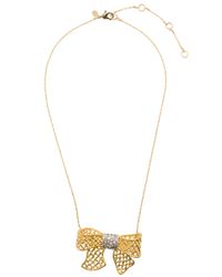Alexis Bittar | Metallic Pave Bow Necklace | Lyst