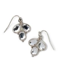 Club Monaco | Metallic Sadie Three Stone Earrings | Lyst