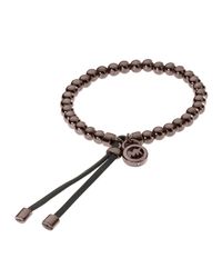 Michael Kors | Brown Beaded Stretch Bracelet | Lyst