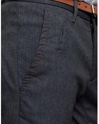 Zara | Gray Structured Chinos for Men | Lyst