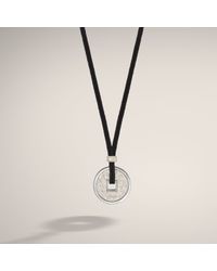 John Hardy | Coin Pendant On Black Cord Necklace for Men | Lyst