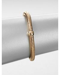 Roberto Coin | Metallic 18k Rose Gold Bangle Bracelet | Lyst