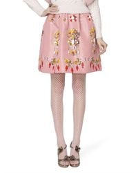 Oscar de la Renta | Pink Skirt | Lyst