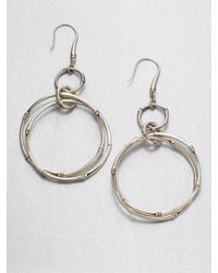 John Hardy | Metallic Sterling Silver Link Earrings | Lyst