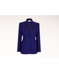 Stella McCartney - Blue Midnight Wool Twill Domiziana Jacket - Lyst