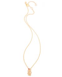 Elizabeth and James | Metallic White Sapphire Snake Pendant Necklace | Lyst