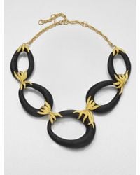 Alexis Bittar | Black Lucite Link Necklace | Lyst