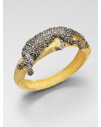 Alexis Bittar | Metallic Jeweled Panther Bracelet | Lyst