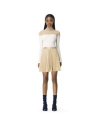 Club Monaco | Metallic Gwen Pleated Skirt | Lyst