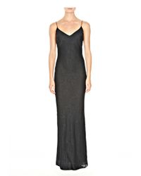 Alexander Wang | Black Long Slip Dress | Lyst