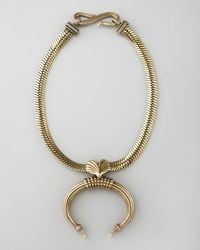 Giles & Brother | Metallic Tusk Pendant Necklace | Lyst