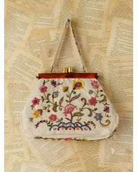 Lyst - Free people Vintage Floral Embroidered Purse