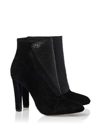 Rebecca Minkoff Black Snake Embossed Boots