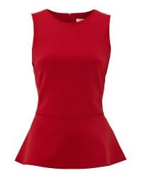 peplum red top