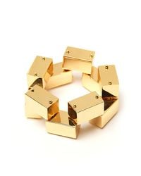 Robert Lee Morris | Metallic Block Link Bracelet | Lyst
