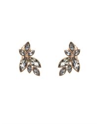 Oscar de la Renta | Gray Petal Curve Earring | Lyst