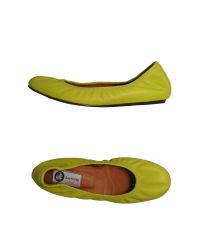 Lanvin | Yellow Ballet Flat | Lyst