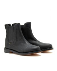 Rag & Bone Black Somerset Leather Chelsea Boots