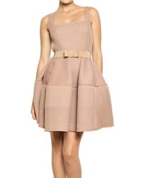 Lanvin | Pink Techno Net Baby Doll Dress | Lyst