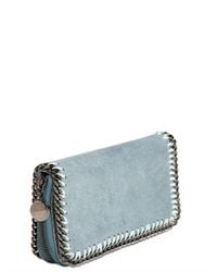 Stella McCartney | Blue Shaggy Faux Deer Wallet | Lyst