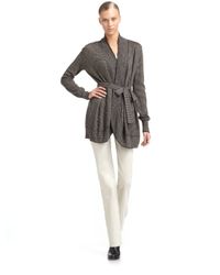 Max Mara | Gray Long Cardigan | Lyst