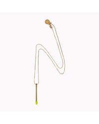 Stella McCartney | Metallic Matchstick Necklace | Lyst