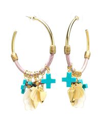 Lizzie Fortunato | Metallic Soul Town Hoop Earrings | Lyst