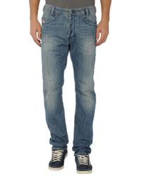 DIESEL | Blue Denim Trousers for Men | Lyst