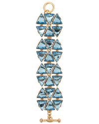 Oscar de la Renta | Blue Triangle Swarovski Bracelet | Lyst