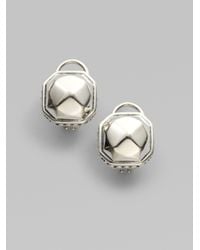 Lagos | Metallic Sterling Silver Rocks Stud Earrings | Lyst