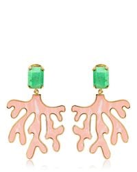 House of Lavande | Green Everglades Coral Earrings | Lyst