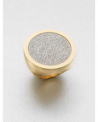 Michael Kors | Metallic Paveacute Slice Ring | Lyst