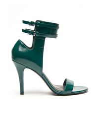 Alexander Wang Nova crystal-embellished sandals - Green in 2020 | Embellished sandals, Strappy 