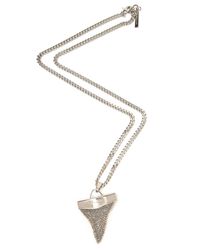Givenchy | Metallic Large Shark Tooth Necklace | Lyst