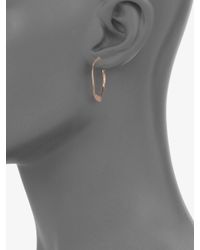 Ippolita | Metallic Sterling Silver 18k Gold Wavy Hoop Earrings | Lyst