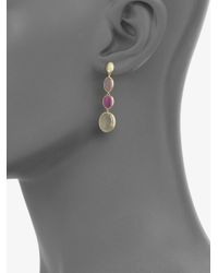 Marco Bicego | Metallic Siviglia Multicolor Sapphire & 18k Yellow Gold Drop Earrings | Lyst