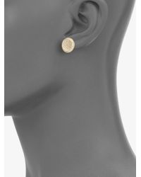 Michael Kors | Metallic Concave Sparkle Stud Earrings | Lyst