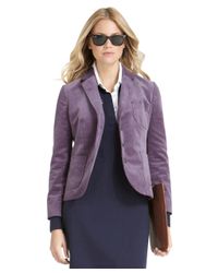 Brooks Brothers Purple Corduroy Blazer