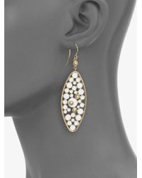 Roberto Coin | Metallic Enamel 18k Gold Drop Earrings | Lyst