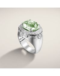 John Hardy | Green Small Oval Ring | Lyst