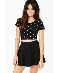 Lyst - Nasty Gal Cry Baby Crop Top in Black